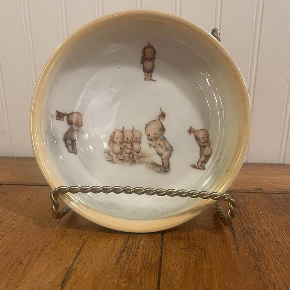 Kewpie Dish Germany Rose O’Neill Germany Stamped Kewpie Early 20th Century - Picture 2 of 9